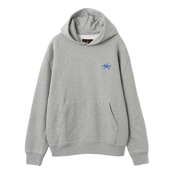 

Толстовка x awake ny fleece hoodie asia sizing 'dark grey heather game royal' Air Jordan, серый