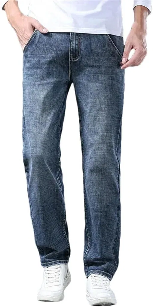 Джинсы свободные, Men's Denim Pants, 4
