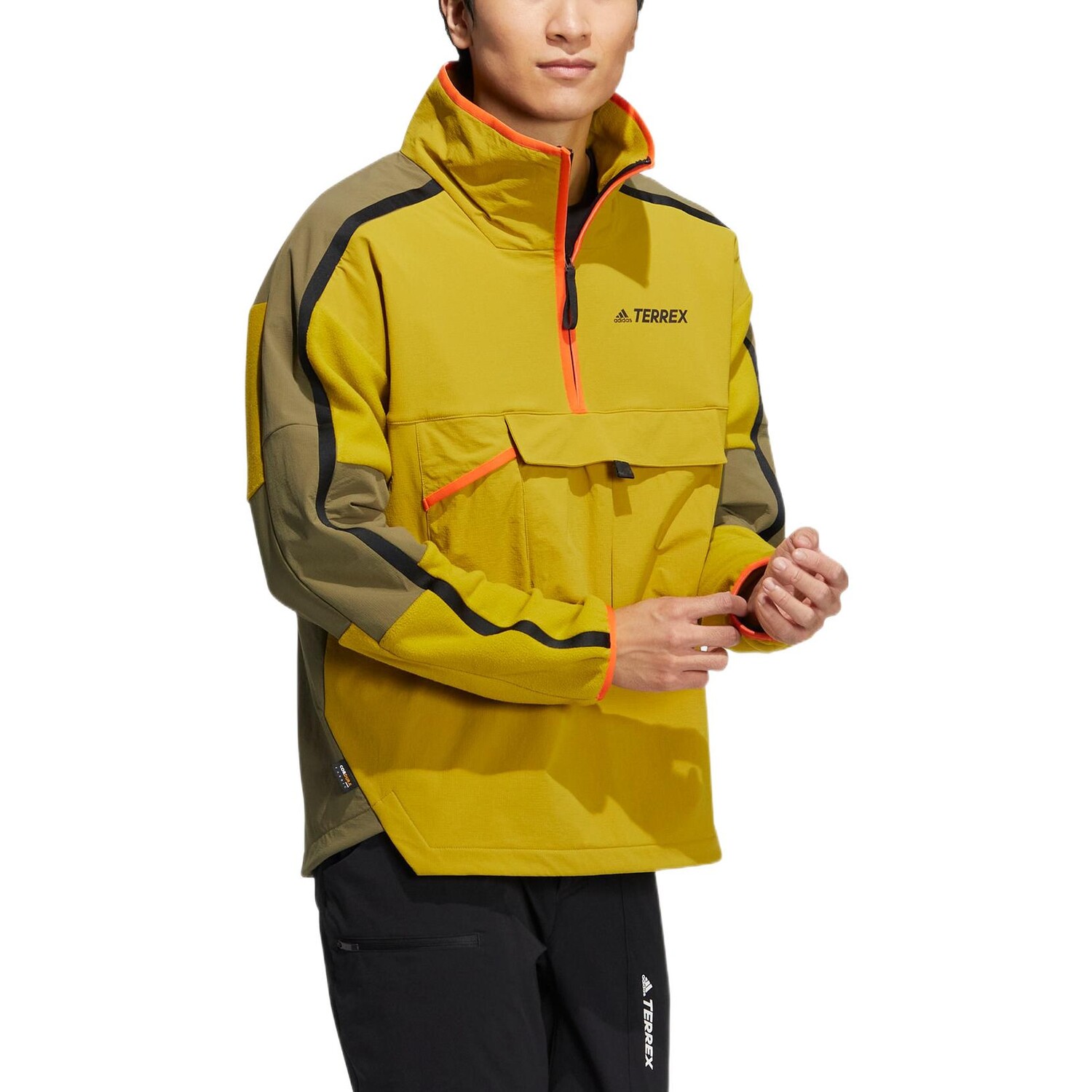 Ветровка Adidas Terrex Neo унисекс, оливково-зеленый — фото 3