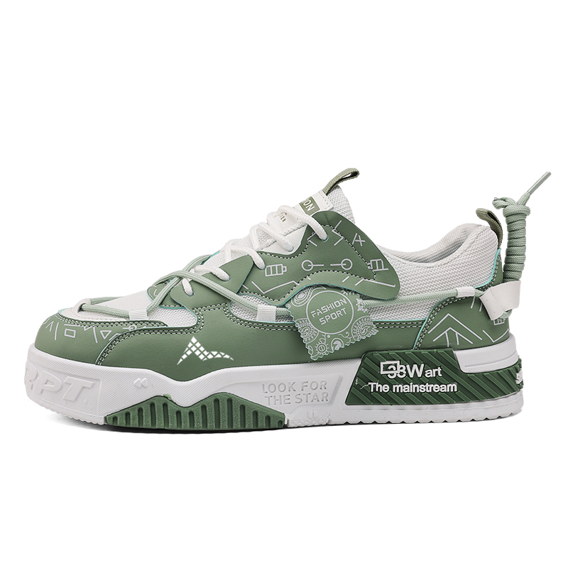 

ATONGMU Унисекс скейтерские кеды зеленые, цвет Green