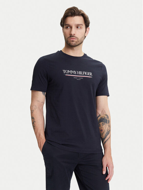 

Футболка обычного кроя Brand Love MW0MW40324 Tommy Hilfiger, синий