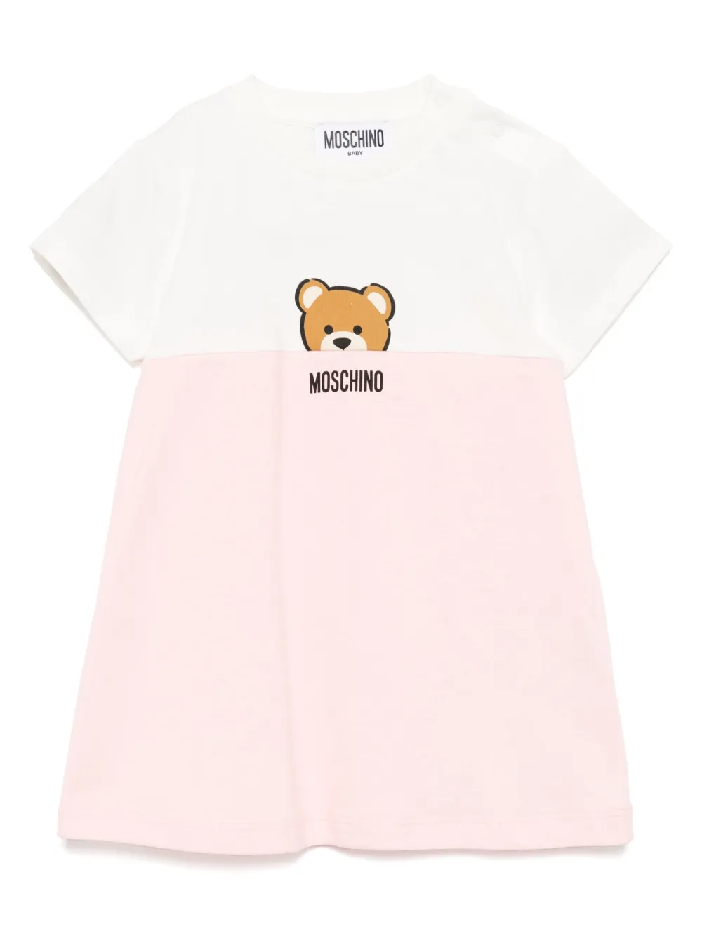 

Платье с логотипом Moschino Kids, розовый