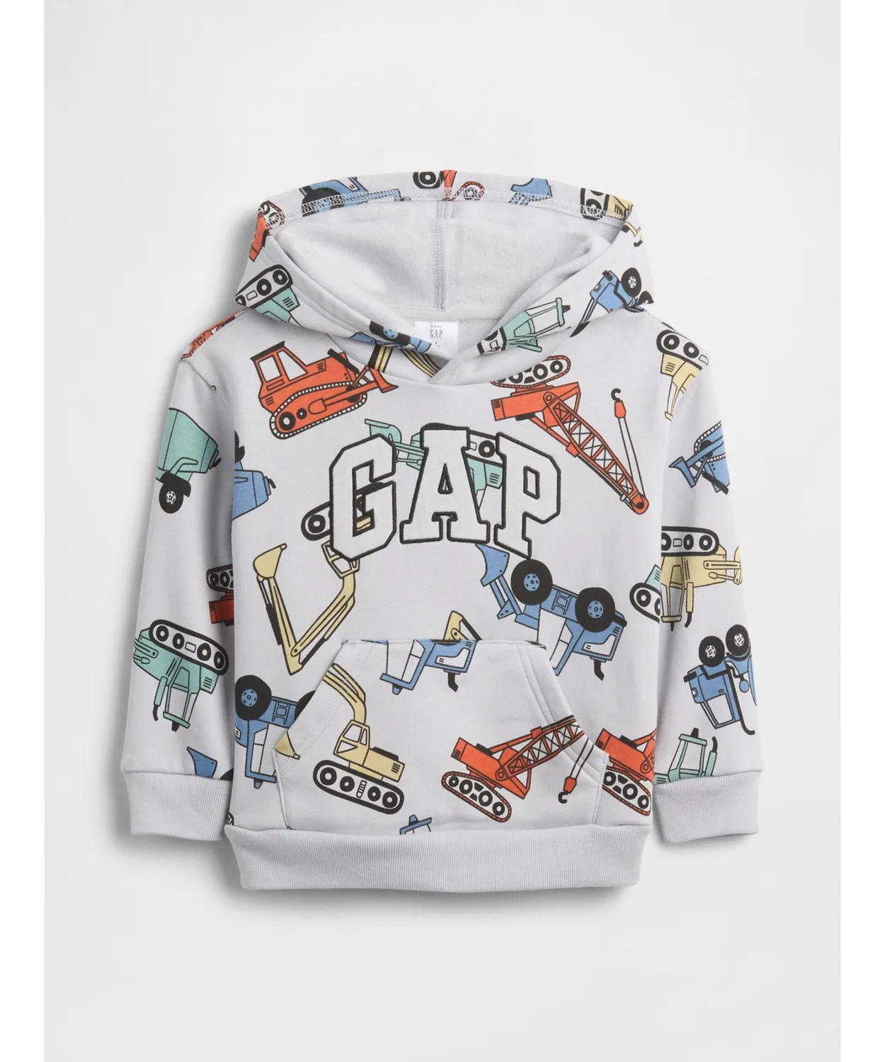 Парка Gap логотип из переработанного полиэстера, серый