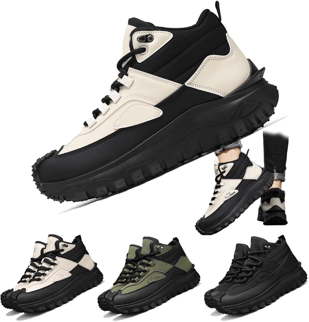 

Мужские ботинки ортопедические, с противоскользящей подошвой, ударопрочные, с широкой носочной частью и поддержкой свода стопы, защитные походные туфли, модные кроссовки, спортивные, удобные, повседневные Generic, белый