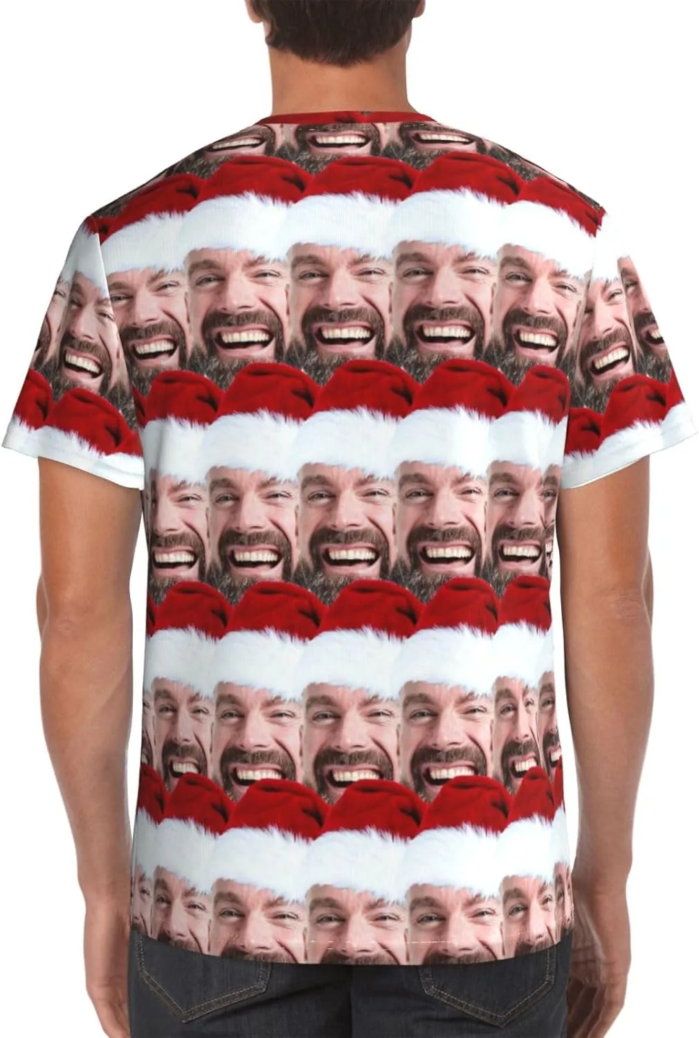 Футболка Custom T Shirts с принтом спереди и сзади — фото 2