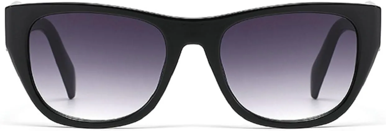 

Модные солнцезащитные очки «кошачий глаз» для женщин, 2026 год, роскошные винтажные солнцезащитные очки для женщин, модные очки для вождения mincl, Black Grey