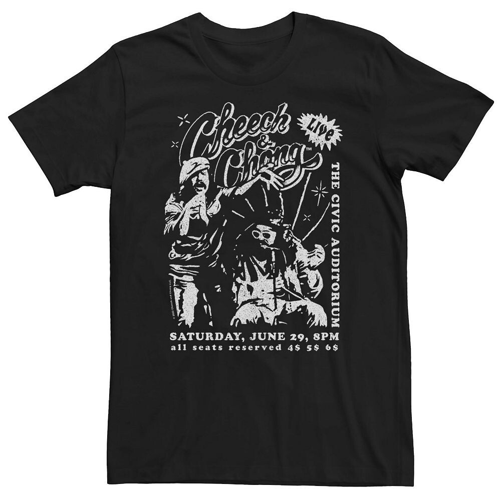 

Живой концерт Чича и Чонга Big & Tall Cheech и Chong Tee Licensed Character, черный