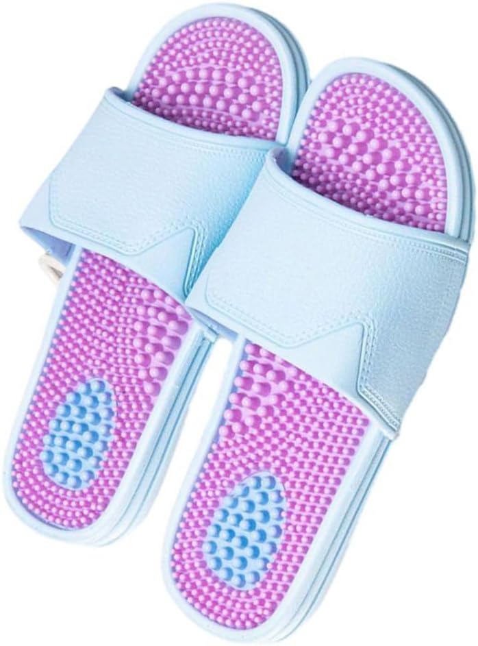 

Летние массажные тапочки YFDZKJ для мужчин и женщин, массажные сандалии с акупрессурой и рефлексологией, обувь для облегчения подошвенного фасциита, улучшения кровообращения и массажной терапии, розовый/голубой