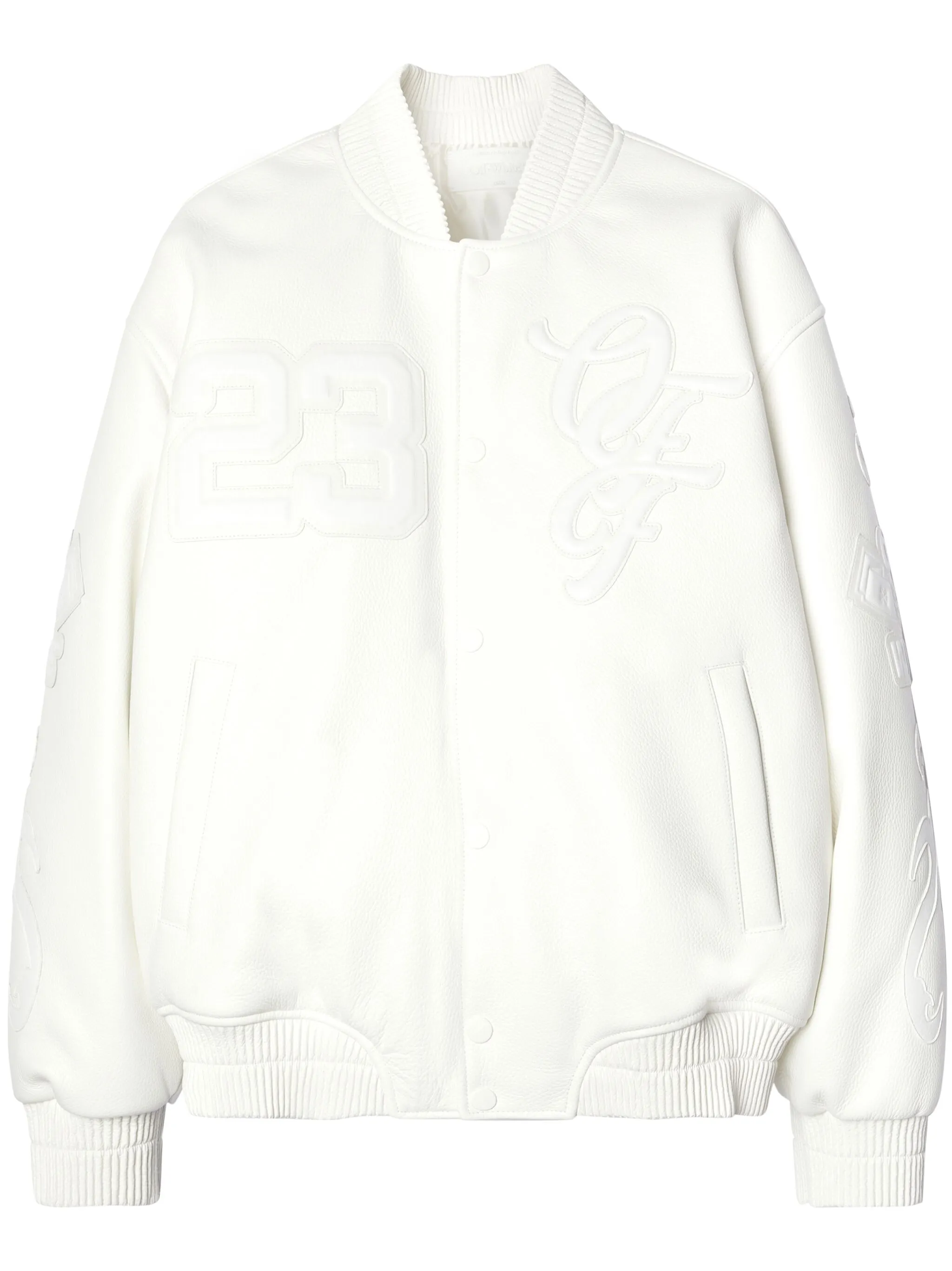 

Бомбер Natlover с нашивкой Off-White, белый