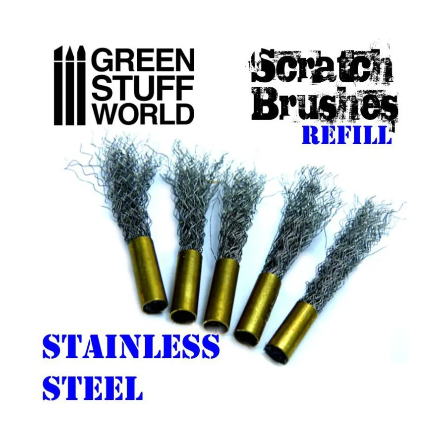 

Сменный набор щеток для царапин - сталь, Tools - Working Tools (Green Stuff World)