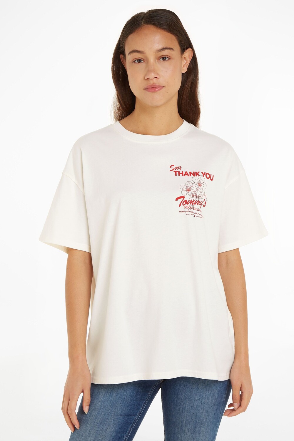 

Новинка оверсайз-футболки Tommy Jeans, белый