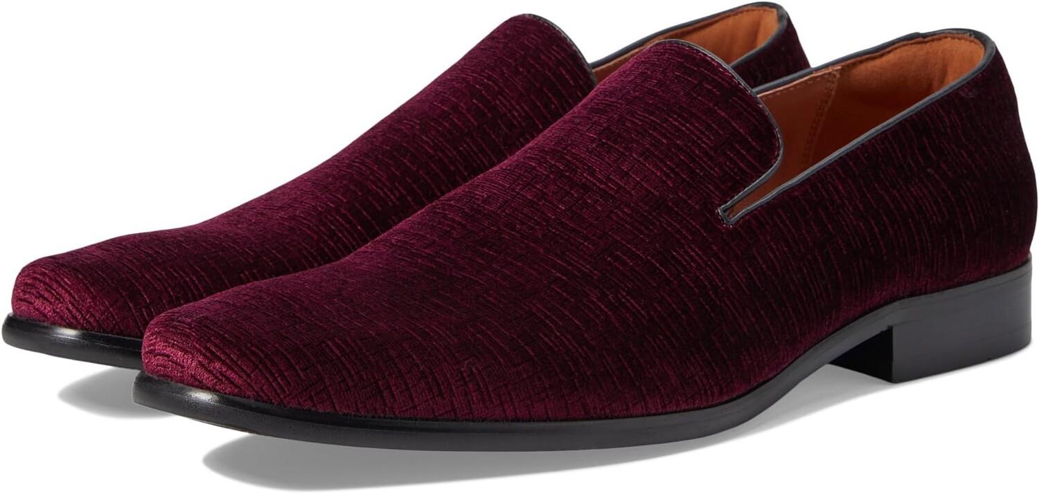 

Лоферы Postino Plain Toe Velvet Slip-On Florsheim, цвет Burgundy