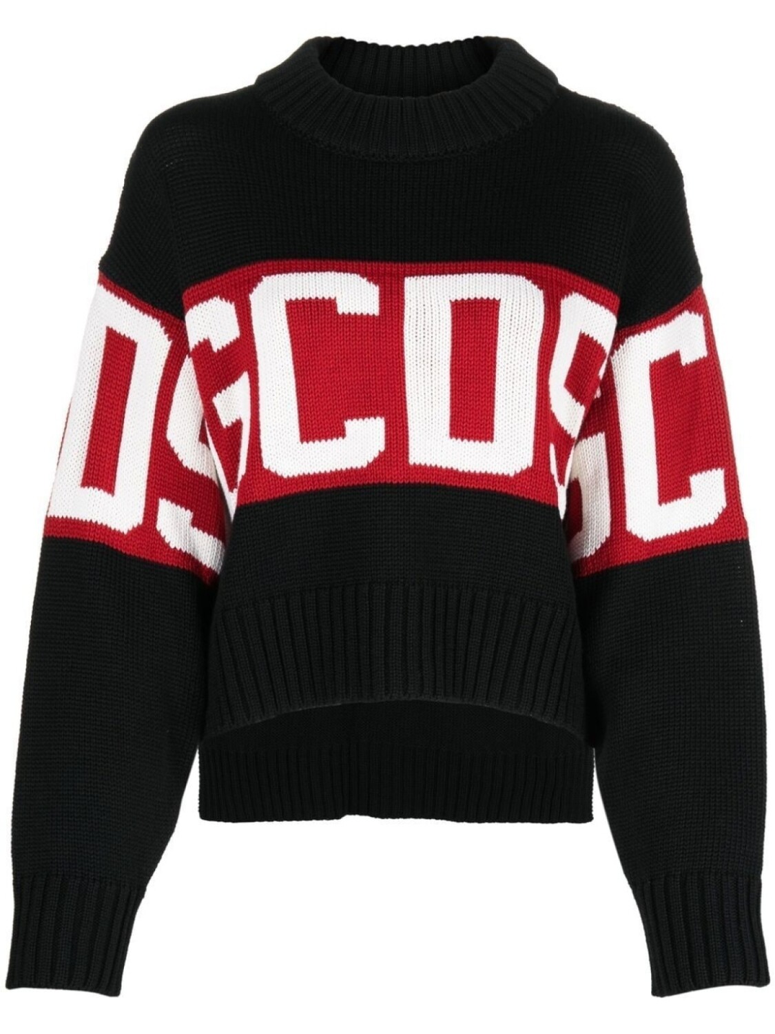 

Джемпер из смесовой шерсти Gcds, черный