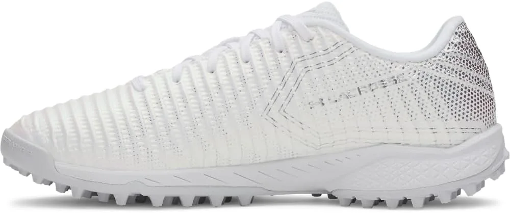 Кроссовки для лакросса Under Armour Blur Pro Turf для взрослых, унисекс, белый/металлик серебристый
