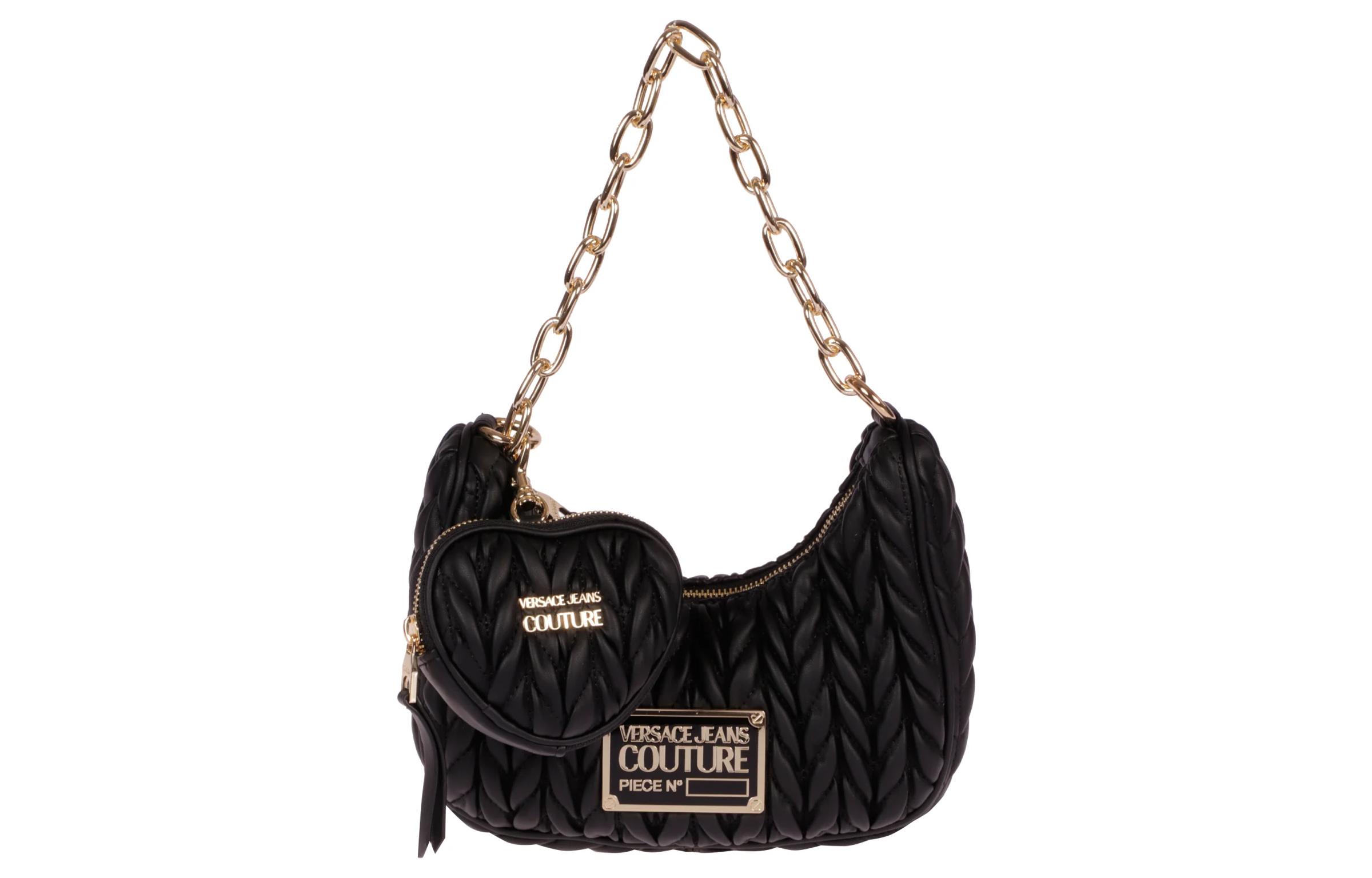 

Полиэстер кошелек для монет, женская сумка через плечо Black VERSACE JEANS COUTURE, Set (Bag+Dust Bag)