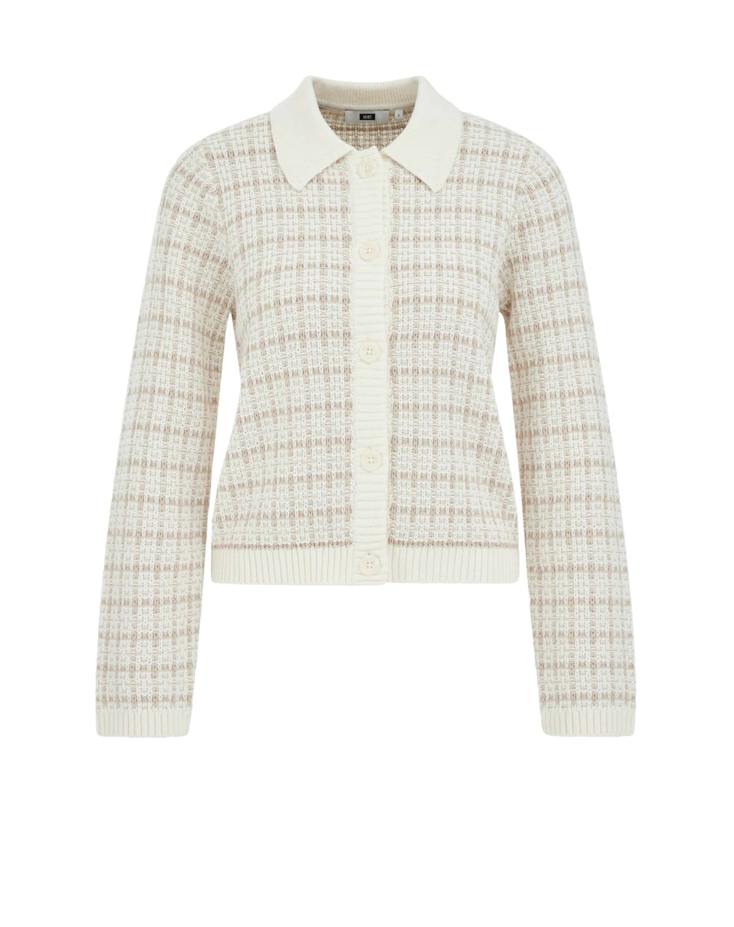 

WE Fashion Вязаный кардиган в белом цвете