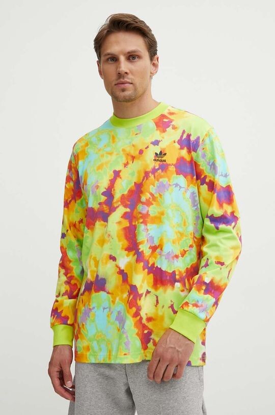 

Хлопковая рубашка с длинным рукавом adidas Originals, зеленый