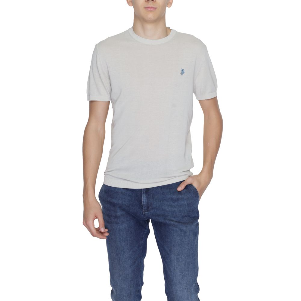 Серая хлопковая футболка U.S. Polo Assn.
