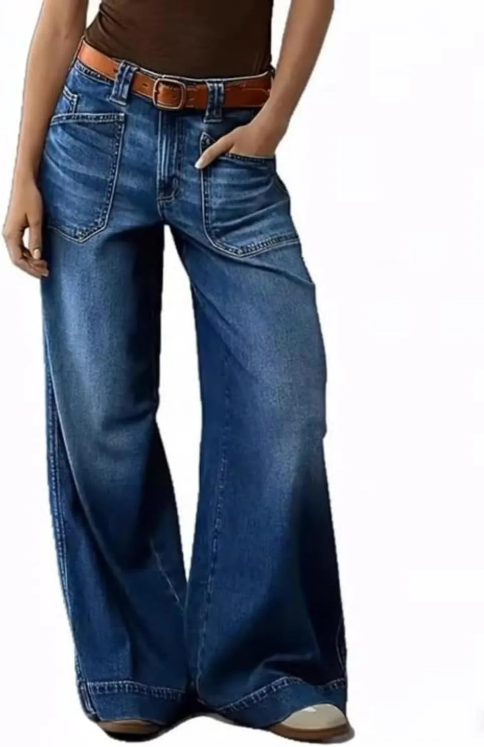 

Женские джинсы wide leg baggy high waisted y2k straight streetwear loose fit casual trendy stretchy flare