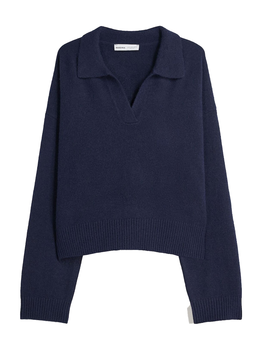 

Свитер Bershka, темно-синий