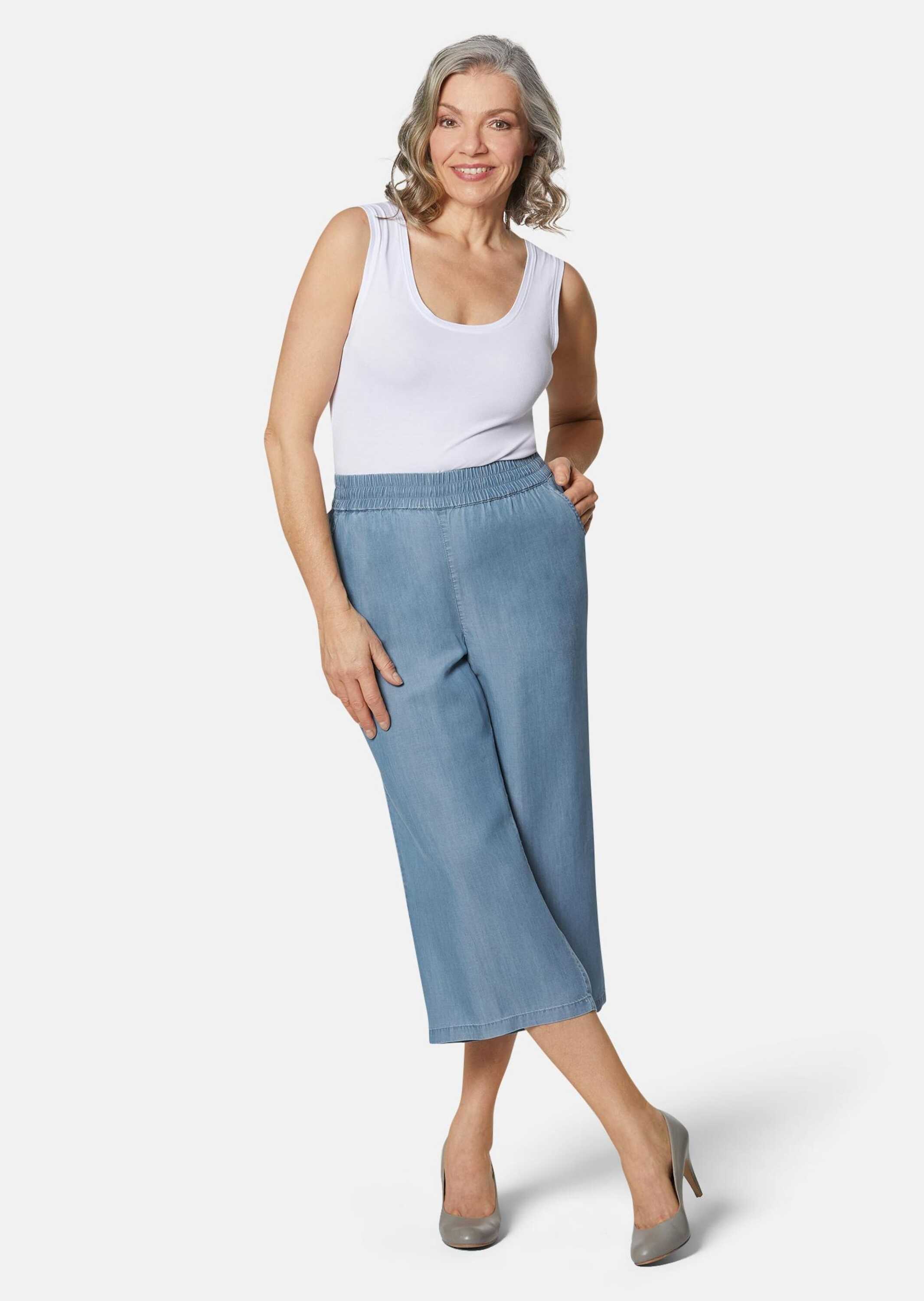 

Брюки GOLDNER Culotte, цвет himmelblau