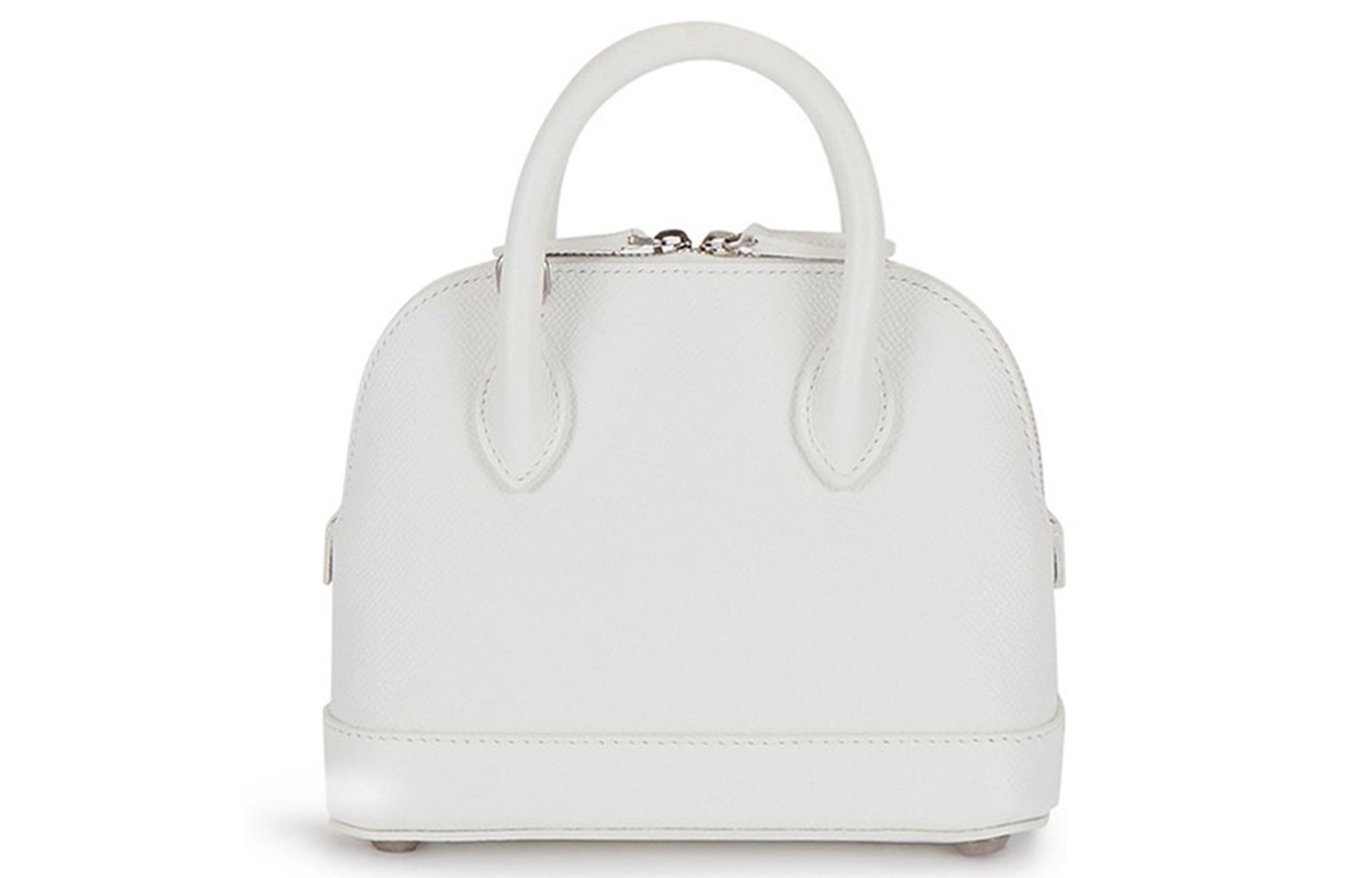Balenciaga Сумка dome из телячьей кожи, женская сумка через плечо, белая — фото 2