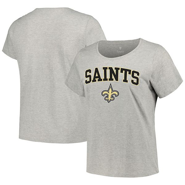 

Футболка New Orleans Saints Plus Size с арочным логотипом Unbranded