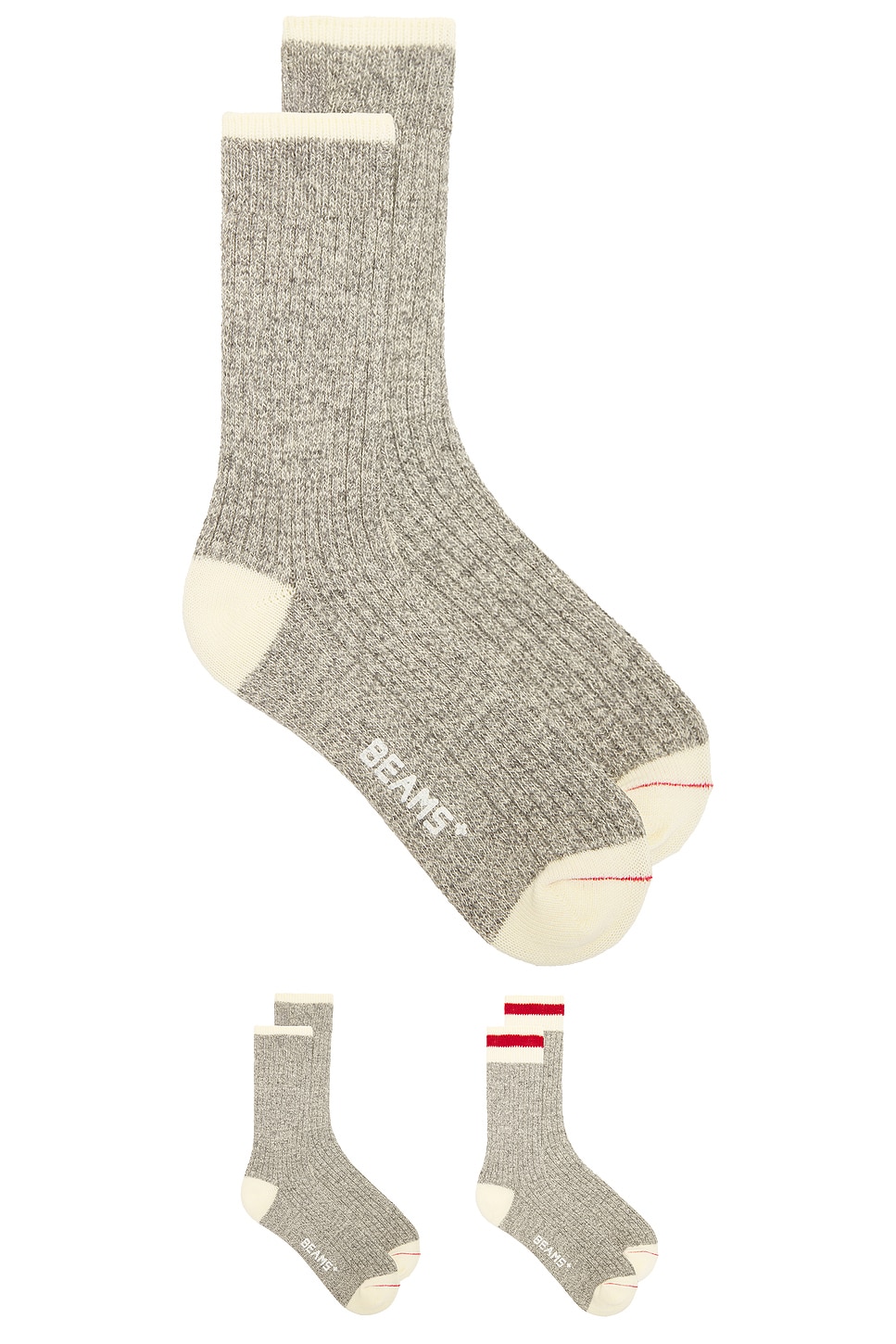 

Носки "Rag socks" Beams Plus, gray