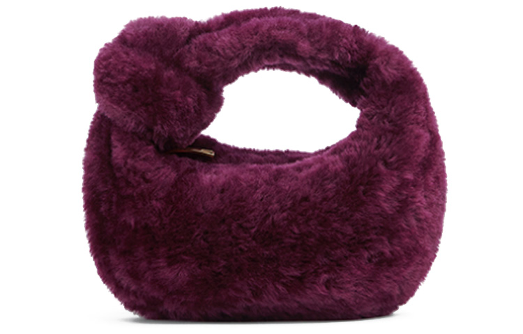 Bottega Veneta JODIE Мини-сумка из овчины для женщин, фиолетовая — фото 2