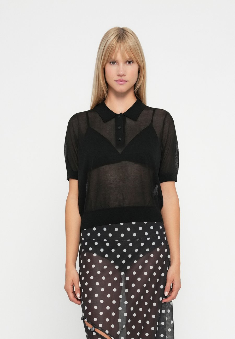 

Поло GAP SHEER COLLAR, True Black /Black Denim