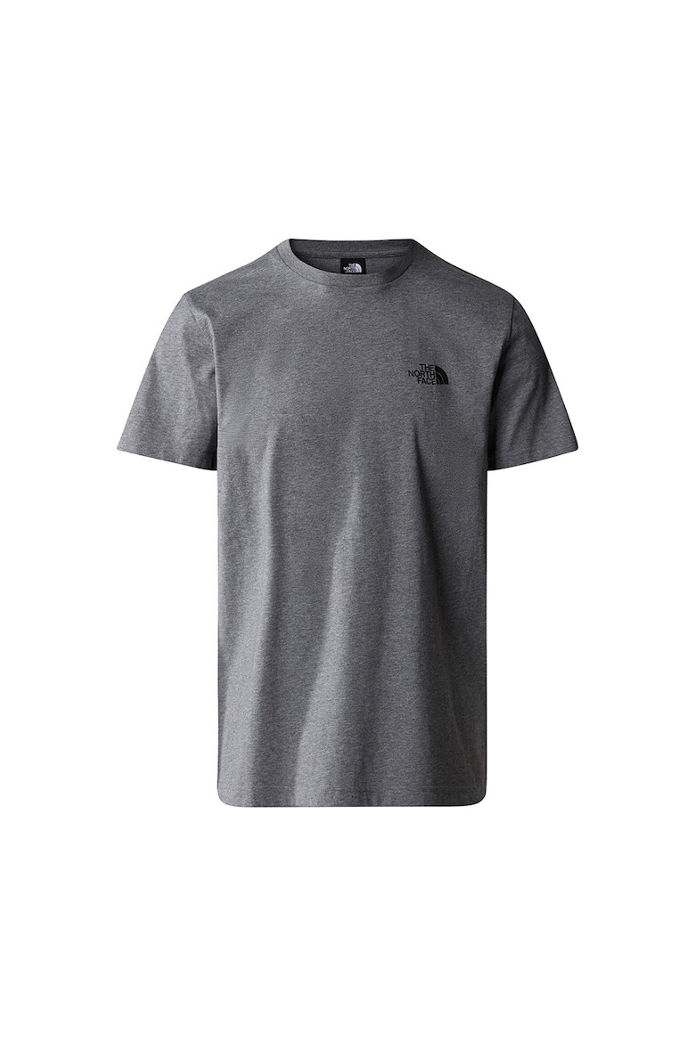 

Хлопковая футболка с овальным вырезом The North Face, серый