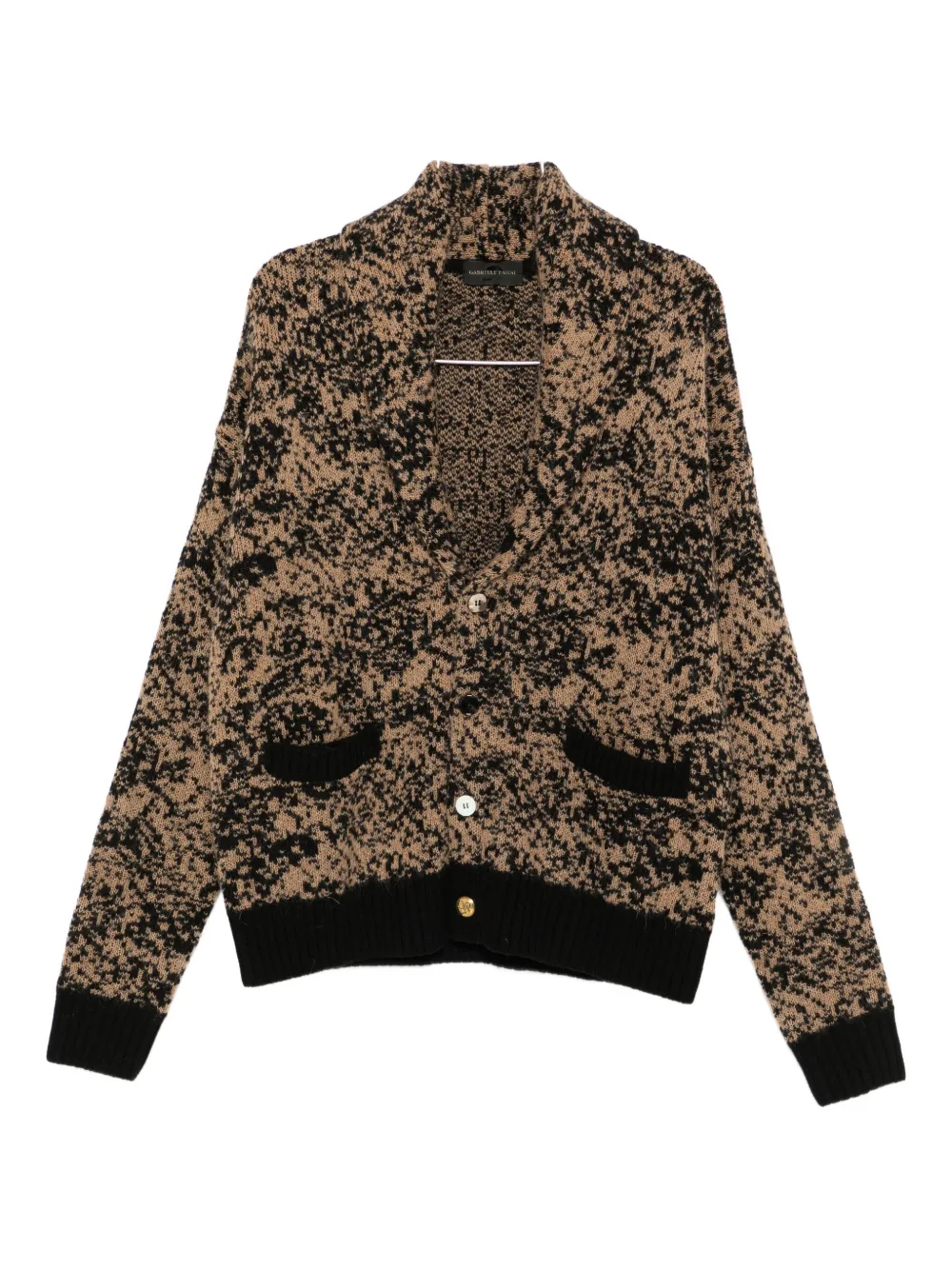 

Кардиган с шалевым воротником и карманами Gabriele Pasini, коричневый