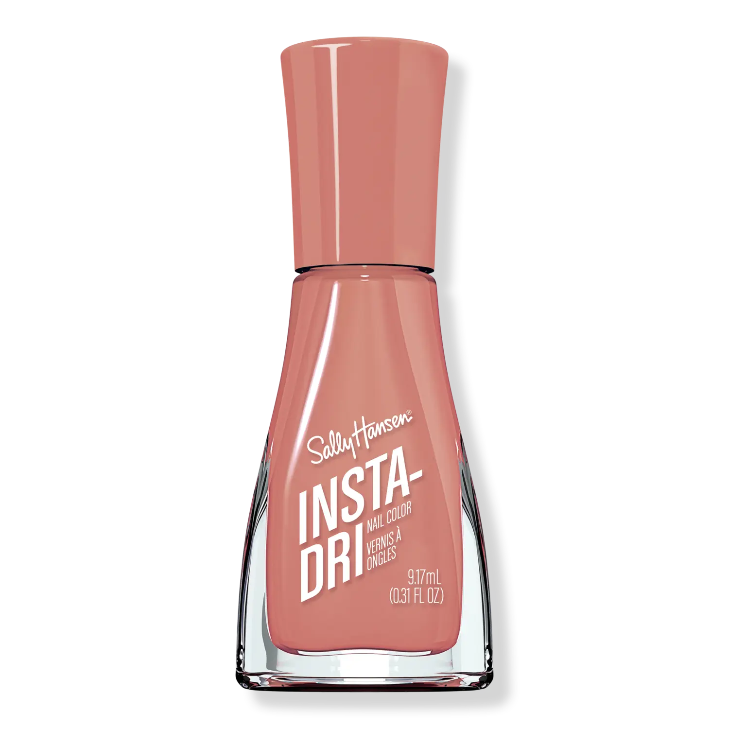 

Лак для ногтей Insta-Dri, красный/оранжевый/желтый Sally Hansen, Fast Mauver (orange beige)