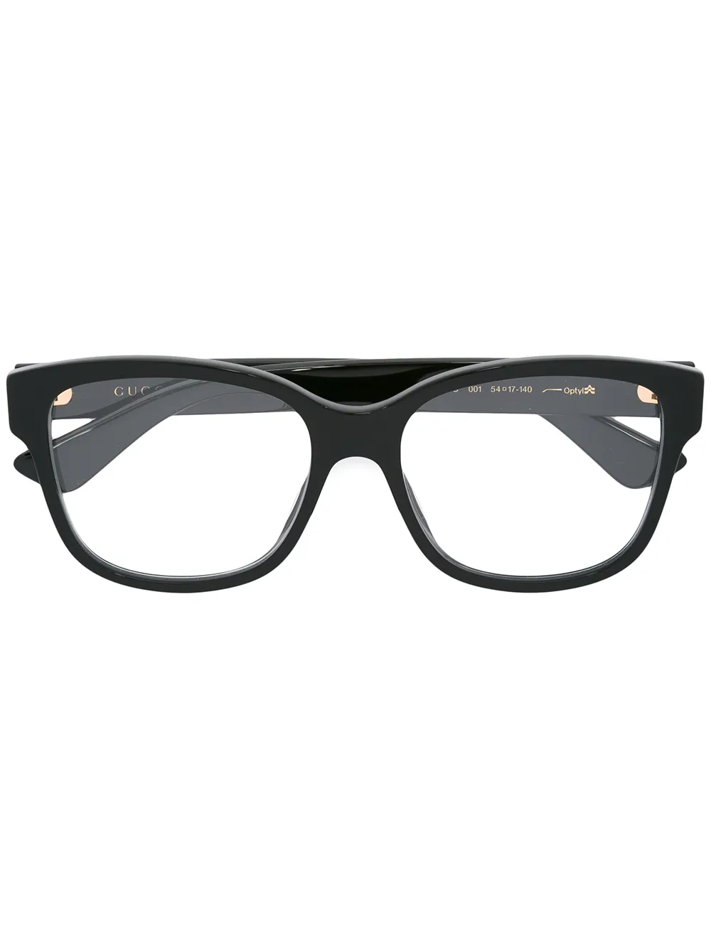 

Очки с квадратной оправой Gucci Eyewear, черный