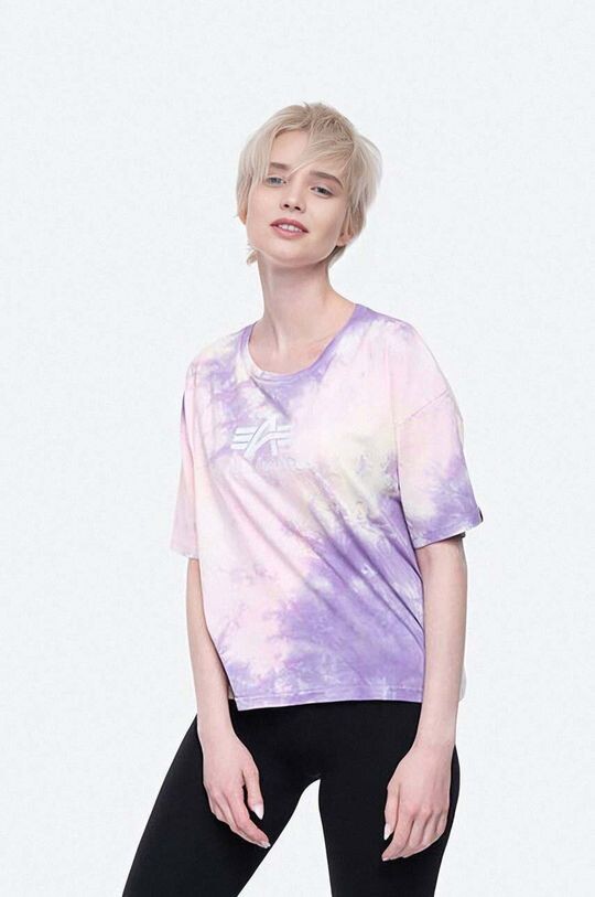 

Базовая футболка Batik COS Wmn, хлопковая футболка Alpha Industries, розовый