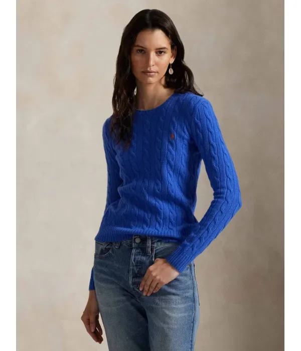 Шерстяной свитер JULIANNA regular fit Polo Ralph Lauren, синий