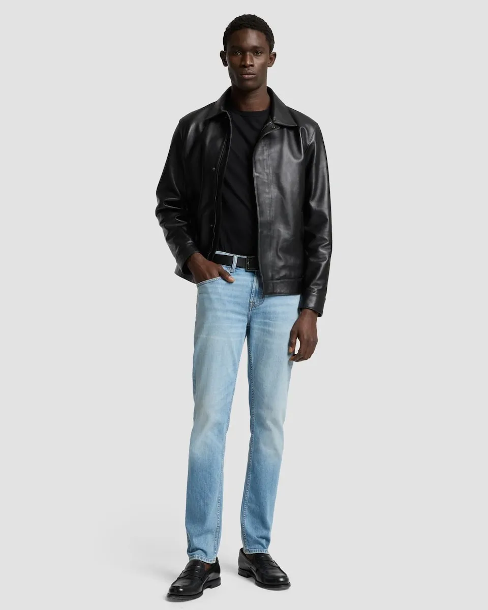 

Мужские джинсы скинни средней посадки светло-голубого цвета 7 For all mankind