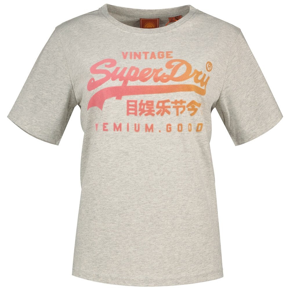 

Футболка с коротким рукавом Superdry Tonal Vl Graphic Relaxed, серый