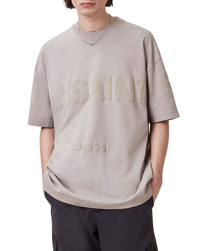

Футболка с графическим логотипом Biggy Cotton ALLSAINTS, коричневый/бежевый