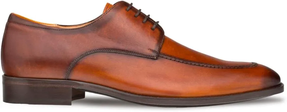 

Mezlan Coventry Apron Derby - мужские дерби из итальянской телячьей кожи с ручной отделкой, стелькой из пены с эффектом памяти и подошвой из кожи/резины - ручная работа в Испании