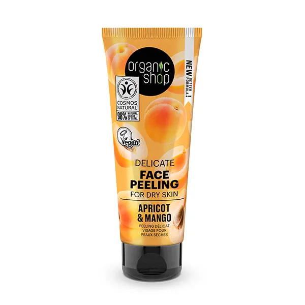 

Нежный скраб для лица Delicate Face Peeling Apricot & Mango Organic Shop, 75 ml