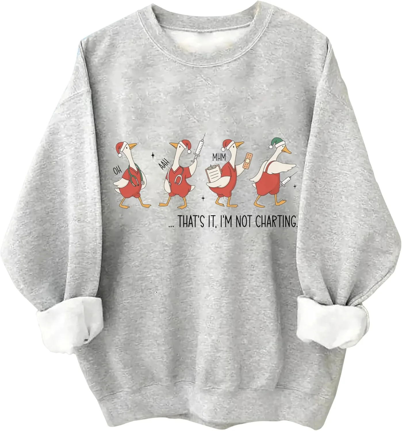 

Рождественский свитшут с принтом "Nurse Goose" Relliot