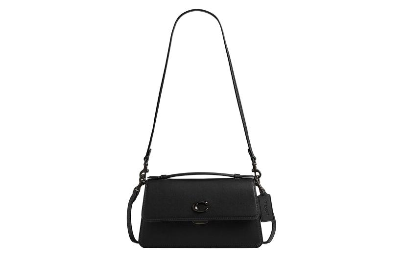 

Сумка JUNO Glove Tanning через плечо среднего размера для женщин матовый черный COACH