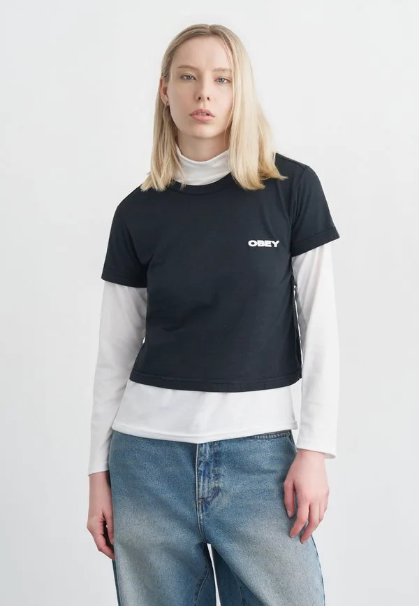 

Футболка с принтом «города» Obey Clothing, Digital Black, Черный, Футболка с принтом «города» Obey Clothing, Digital Black