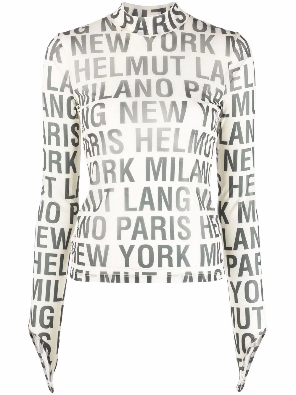 

Топ с логотипом Helmut Lang, белый
