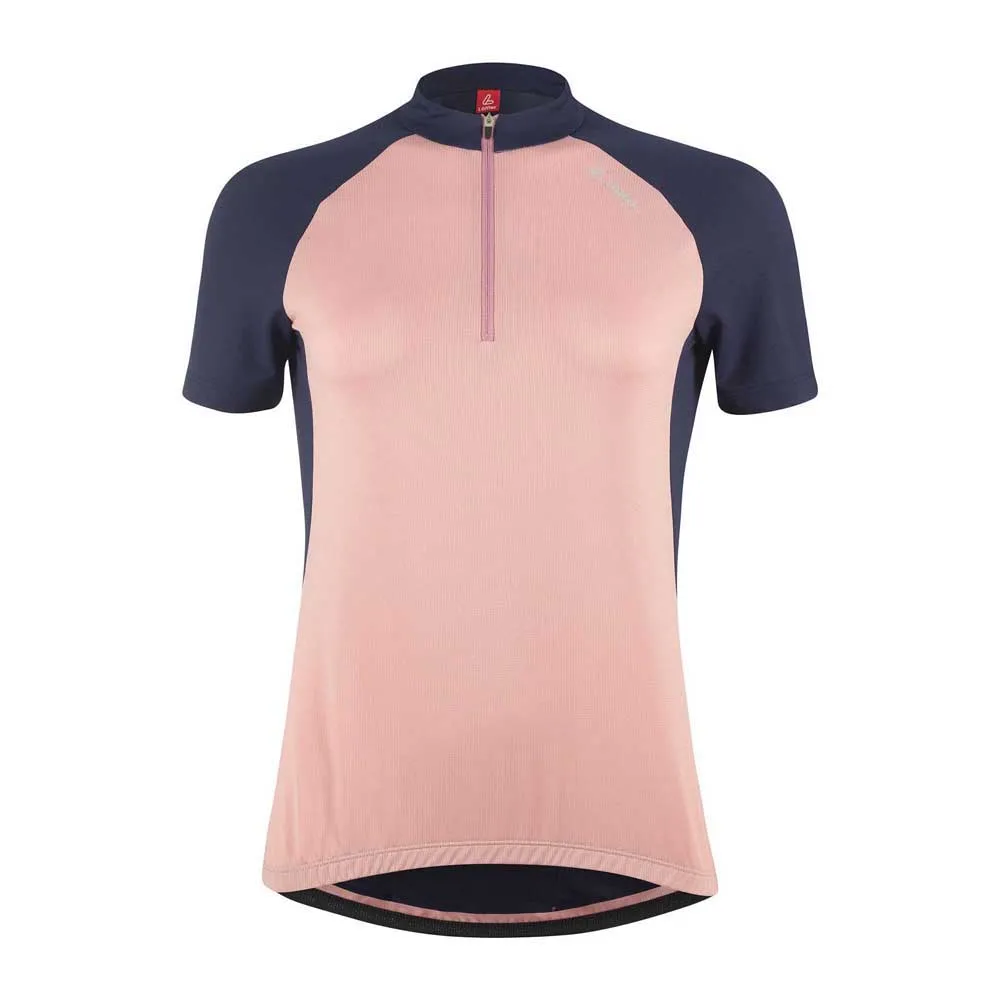 

Джерси с коротким рукавом Loeffler Half Zip Essence Mid, розовый