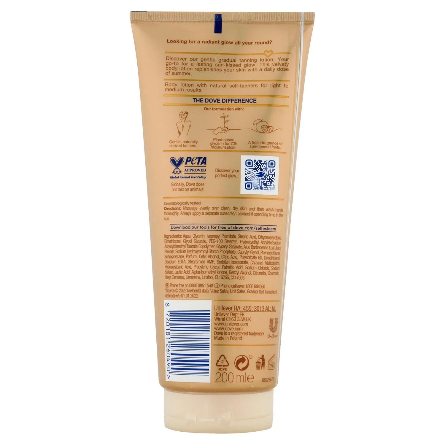 Лосьон для тела с эффектом автозагара Summer Revive от Dove DermaSpa, 3 x 200 мл Dove Derma — фото 3