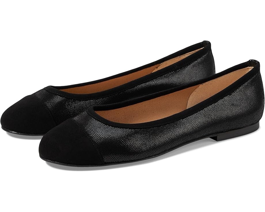 Туфли на плоской подошве French Sole Tiffany, цвет Black Mamba Suede