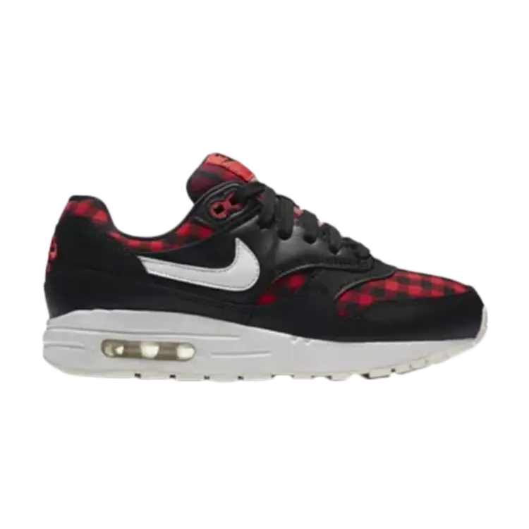 

Кроссовки Nike Air Max 1 SE GS 'Plaid', черный