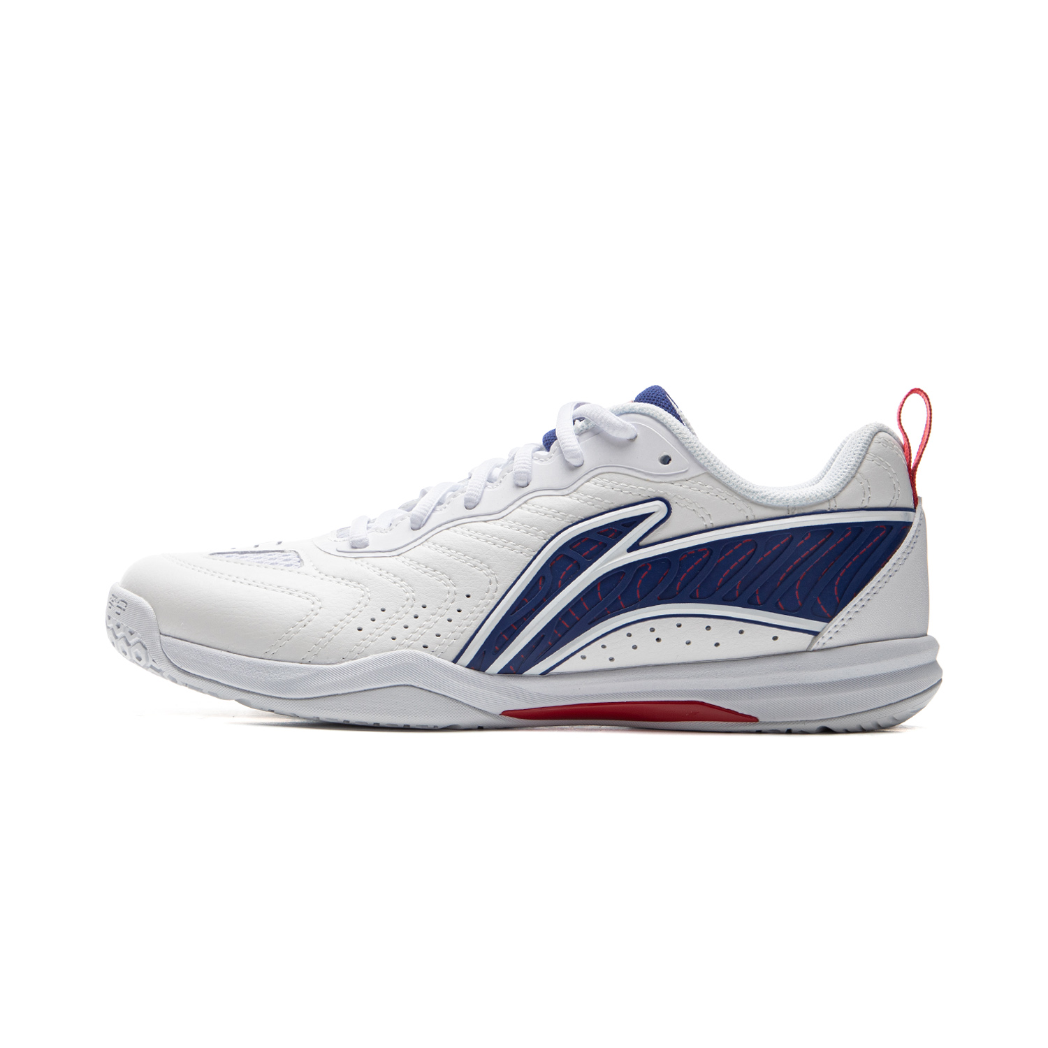 

LINING Унисекс настольный теннис кроссовки низкие белые красные синие, цвет White Red Blue